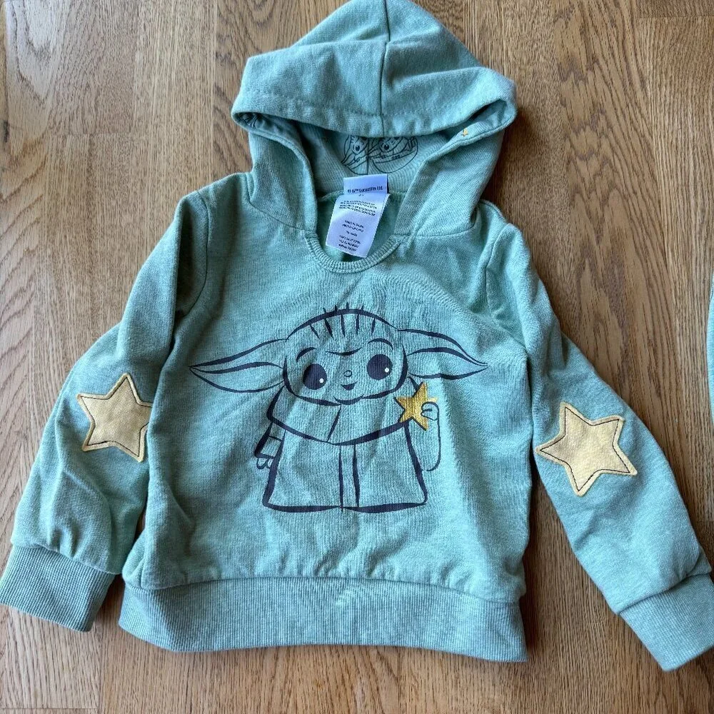 Star Wars Mandalorian Grogu Outfit Toddler Size 2T